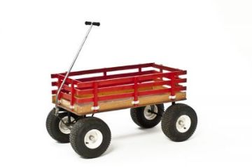 Show details for Cart - Red Wagon 2’ X 4’ Picture of Cart - Red Wagon 2’ X 4’