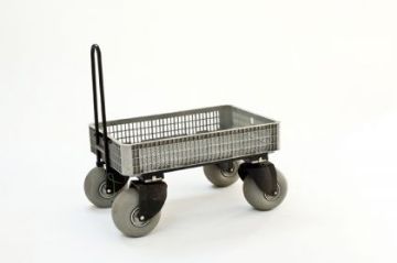 Show details for Cart - Grey Wagon with Beach Wheels Picture of Cart - Grey Wagon with Beach Wheels