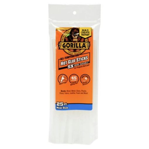 Picture of Gorilla Hot Glue Sticks -Mini Size-25ct