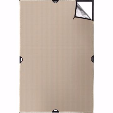 Show details for Scrim Jim 4’ X 6’ - Silver/Gold 2 Tone Fabric Picture of Scrim Jim 4’ X 6’ - Silver/Gold 2 Tone Fabric