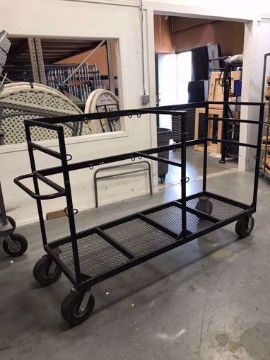 Show details for Cart - On Set Directors Chair Cart w/ ___rope ratchet Picture of Cart - On Set Directors Chair Cart w/ ___rope ratchet