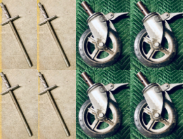 Show details for Parallel - Leveling Jack W/ Casters - Set Of 4 Picture of Parallel - Leveling Jack W/ Casters - Set Of 4