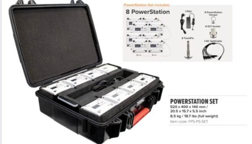 Picture of LED - Astera FP5 NYX 8 x PowerStation Set with Accessories