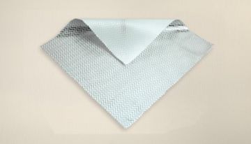 Show details for California SunBounce - 4' X 6' (Silver/White Zigzag) Fabric Only Picture of California SunBounce - 4' X 6' (Silver/White Zigzag) Fabric Only