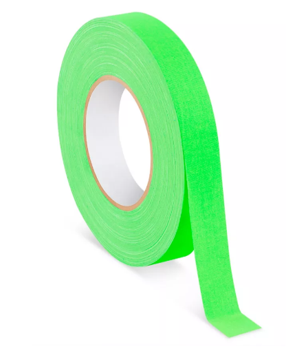 Picture of 1" Fluor Green Cloth Tape
