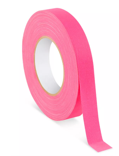 Picture of 1" Fluor Pink Cloth Tape