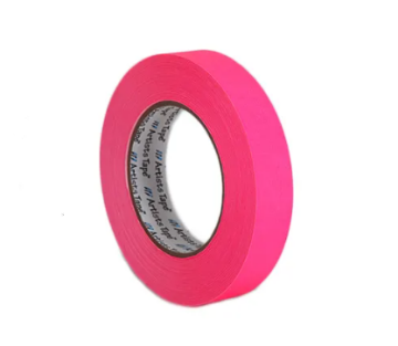 Show details for 1" Fluorescent Pink Paper Tape Picture of 1" Fluorescent Pink Paper Tape