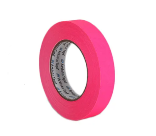 Picture of 1" Fluorescent Pink Paper Tape