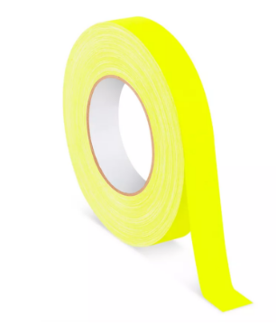 Show details for 1" Fluor Yellow Cloth Tape Picture of 1" Fluor Yellow Cloth Tape