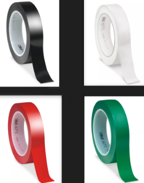 Show details for 1" Marlay Vinyl Tape-Black, White, Red, Green Picture of 1" Marlay Vinyl Tape-Black, White, Red, Green