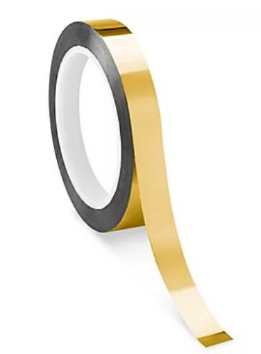 Picture of 1/2" Mylar Shiny Gold Tape