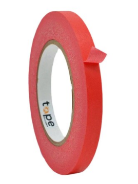 Show details for 1/2" Red Paper Tape Picture of 1/2" Red Paper Tape