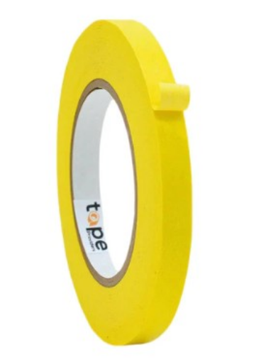 Picture of 1/2" Yellow Paper Tape