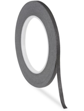 Show details for 1/4" Black Paper Tape Picture of 1/4" Black Paper Tape