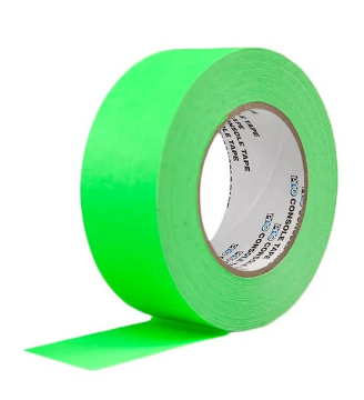 Show details for 2" Fluorescent Green Paper Tape Picture of 2" Fluorescent Green Paper Tape