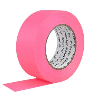 Show details for 2" Fluorescent Pink Paper Tape Picture of 2" Fluorescent Pink Paper Tape