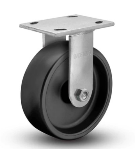 Picture of Casters - 8" X 2" Rigid Black