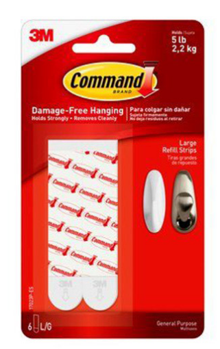Picture of Command Hooks - 3M Lg Refill Strips 6 ct.