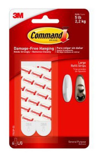 Picture of Command Hooks - 3M Lg Refill Strips- 6 CT