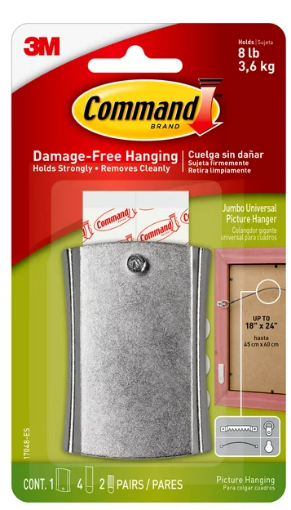 Picture of Command Hooks - Skinny Metal Strip - Picture Hanger