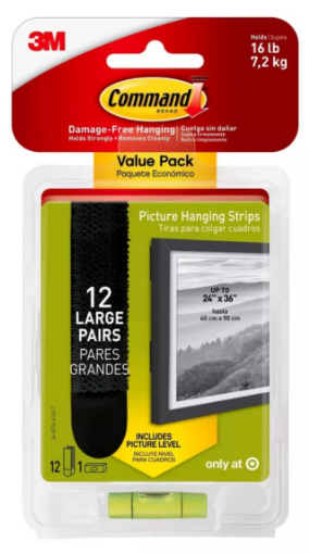 Picture of Command Hooks 16lb -Black  LG Refill Strips