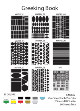 Show details for Greeking Sheets - Basic Colors Picture of Greeking Sheets - Basic Colors