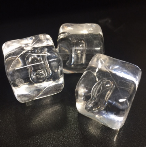 Picture of Ice Cubes - Fake Cubes W/Bubbles 8 Pk
