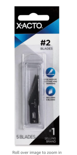 Picture of Knives - X-Acto Knife Blade #2, 5ct