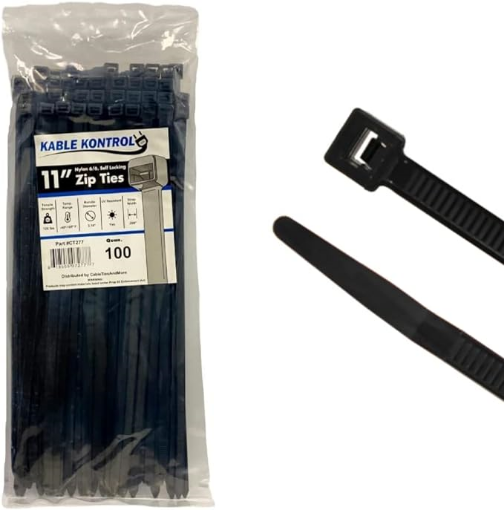Picture of Zip Ties - 11" Black
Kable Kontrol 100 Ct.