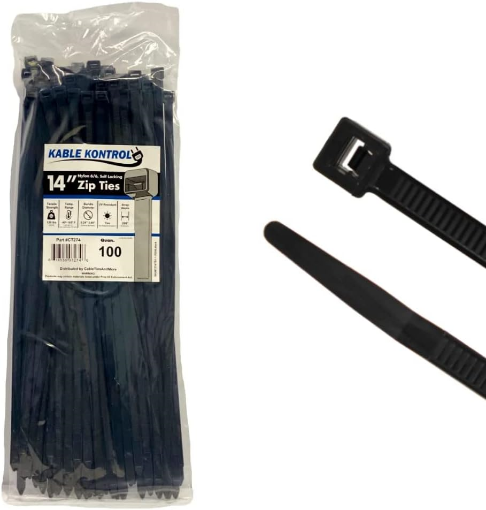 Picture of Zip Ties - 14" Black
Kable Kontrol