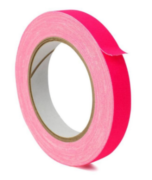 Show details for 1/2" Fluor Pink Paper Tape Picture of 1/2" Fluor Pink Paper Tape