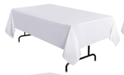 Picture of Tablecloth - White Fabric - 6’
