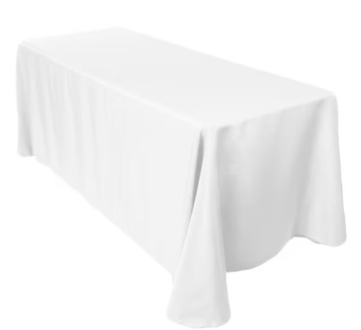 Picture of Tablecloth - White Fabric 8’
