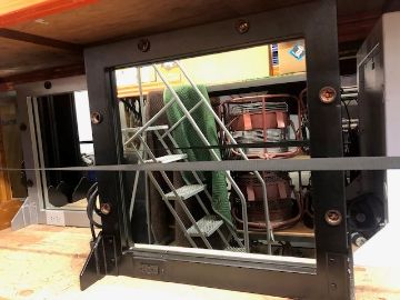 Show details for Makeup Mirror - Black Metal Tabletop Picture of Makeup Mirror - Black Metal Tabletop