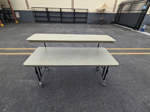 Picture of Prop Table - 6’ table w/locking wheels & shelf