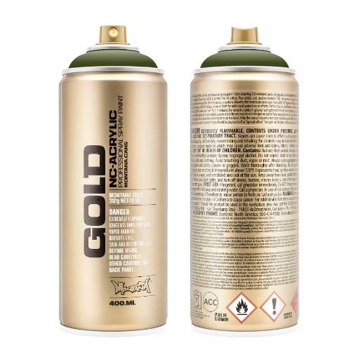 Picture of Montana Gold Acrylic Spray Paint CL.6340 - OLIVE GREEN