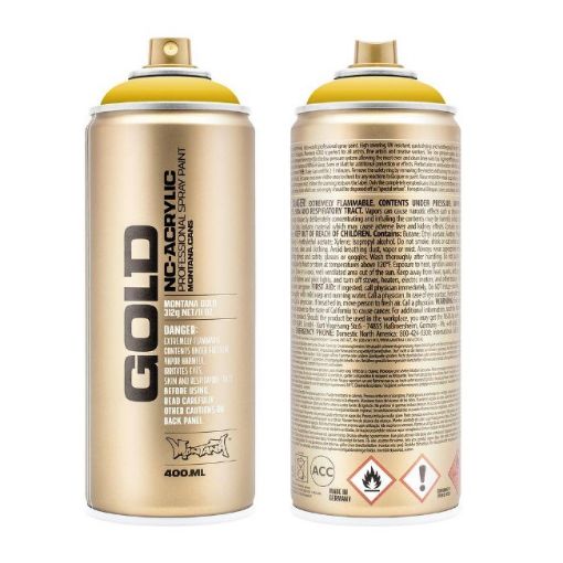 Picture of Montana Gold Acrylic Spray Paint G.1030 - BANANA