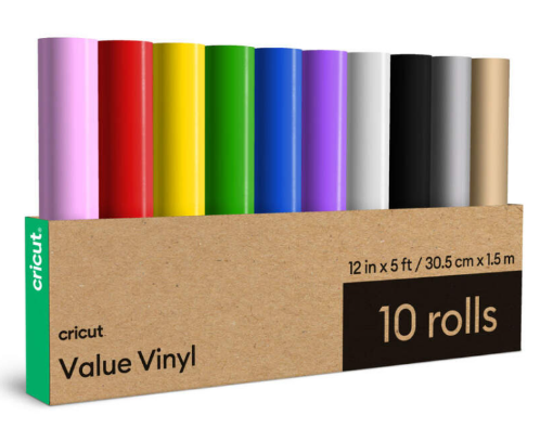 Picture of Cricut Vinyl Sampler-12”x5’ 10 ct