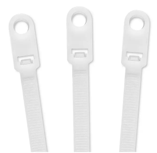 Picture of Zip Ties - 14" WhiteKable Kontrol with Screw Hole