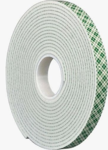 Picture of 1" x 5 Yrd 3M  Double Stick Foam Tape - White