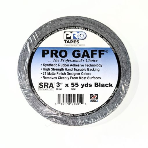 Picture of 4" Black Gaffers Tape